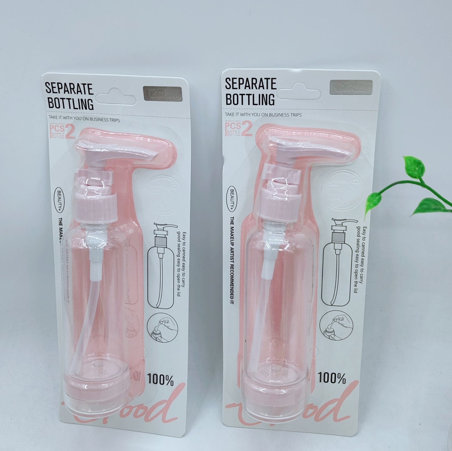 Botella Portátil de 80 ml con Atomizador para Viajes