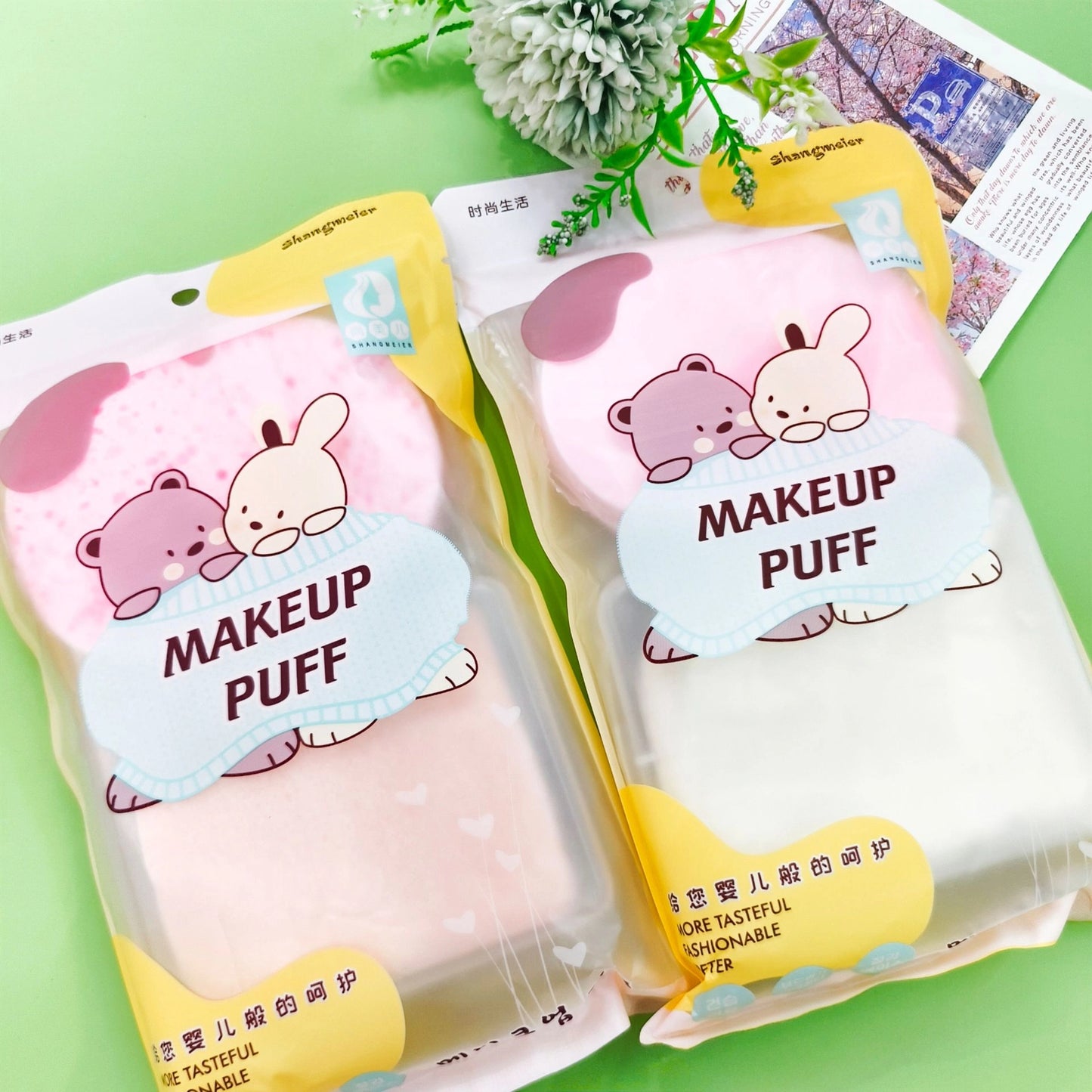 Empaque de 3 Puffs para Maquillaje