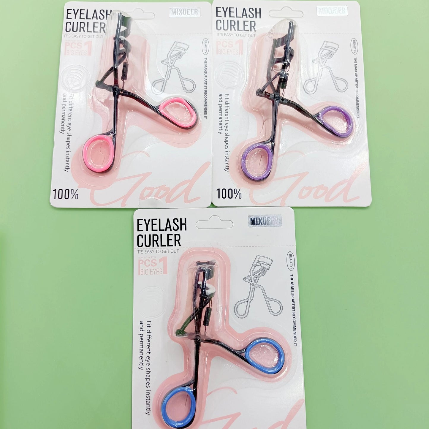 Rizador de Pestañas Profesional con Mango Colorido