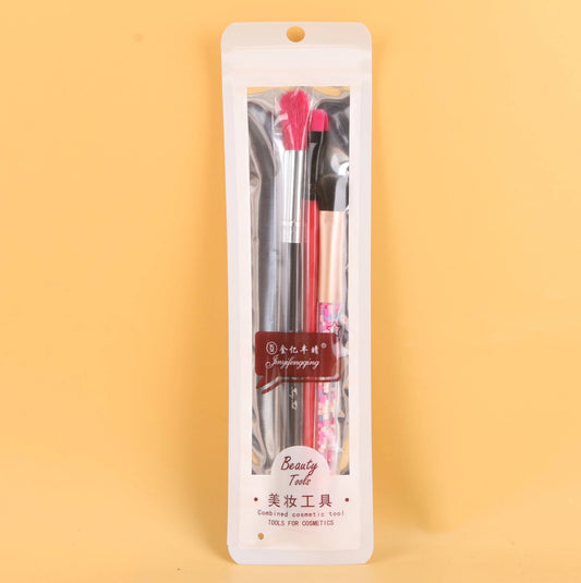 Set de 2 Brochas de Maquillaje mas 1 Pincel de Precisión